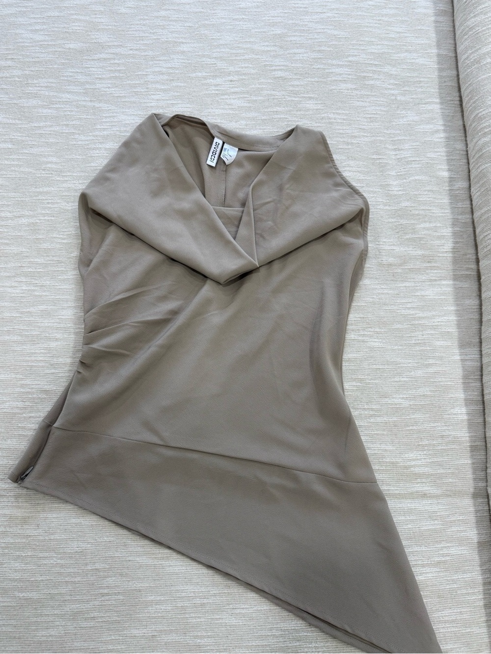 H&M Light Taupe Women's Asymmetrical Top